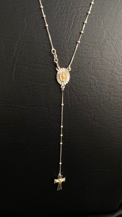 Símbolo de Fe Diamantada Plata 925