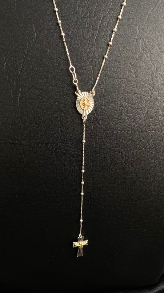 Símbolo de Fe Diamantada Plata 925
