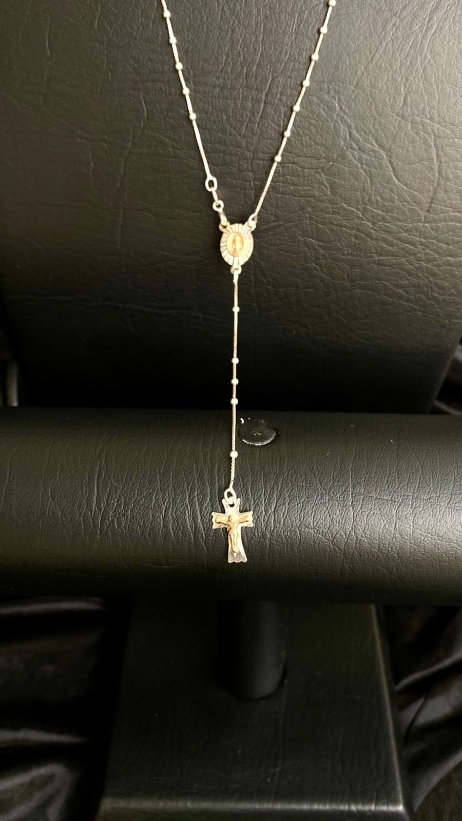 Símbolo de Fe Diamantada Plata 925